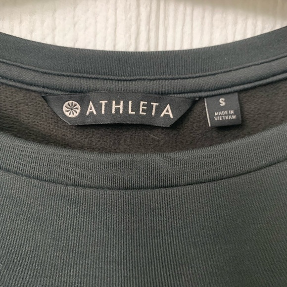 Athleta Dress Women Medium Gray Pronto Pleated Dolman Sleeve Stretch - Picture 3 of 13